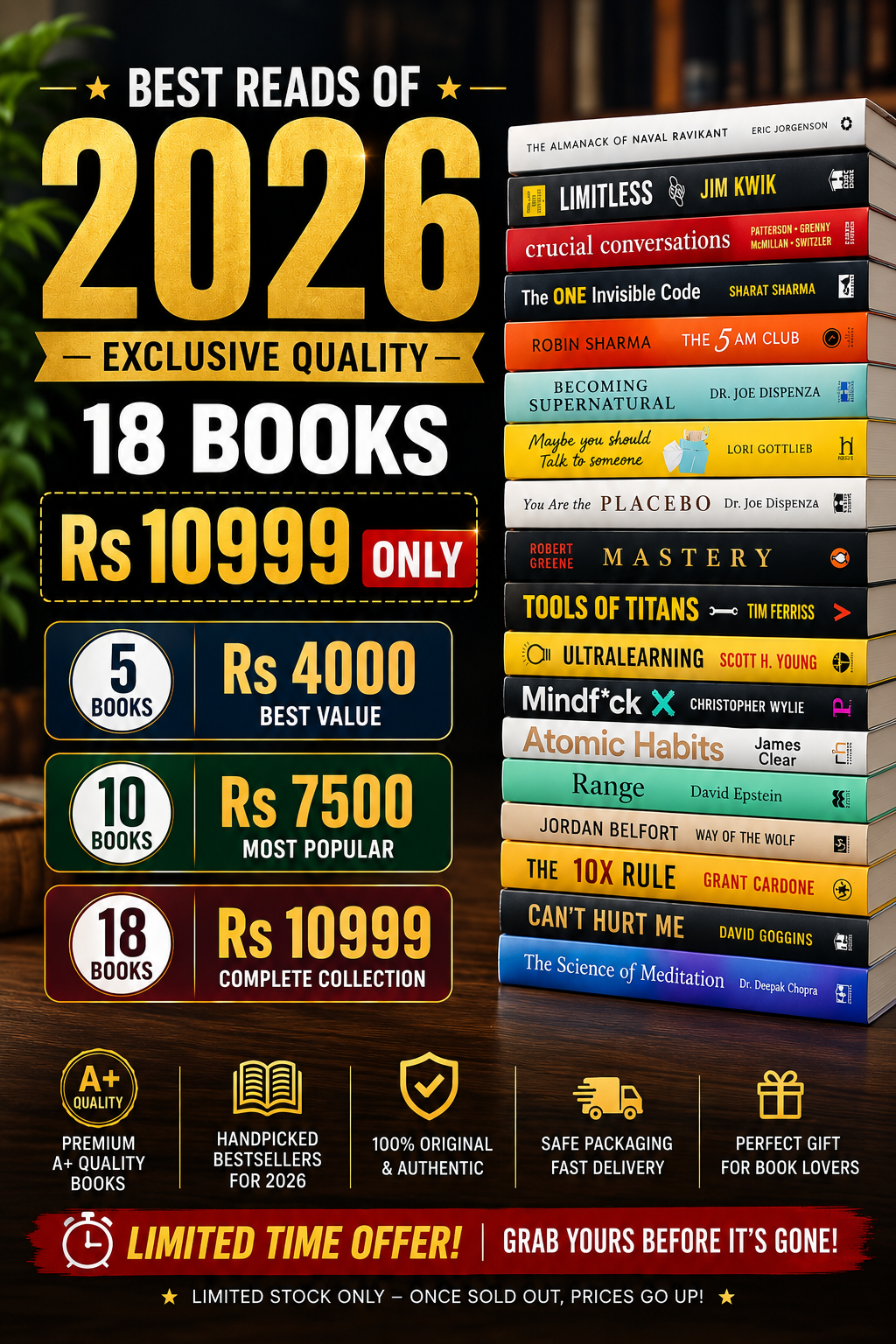 Premium A+ Quality Editions : 18 books Rs 10,999