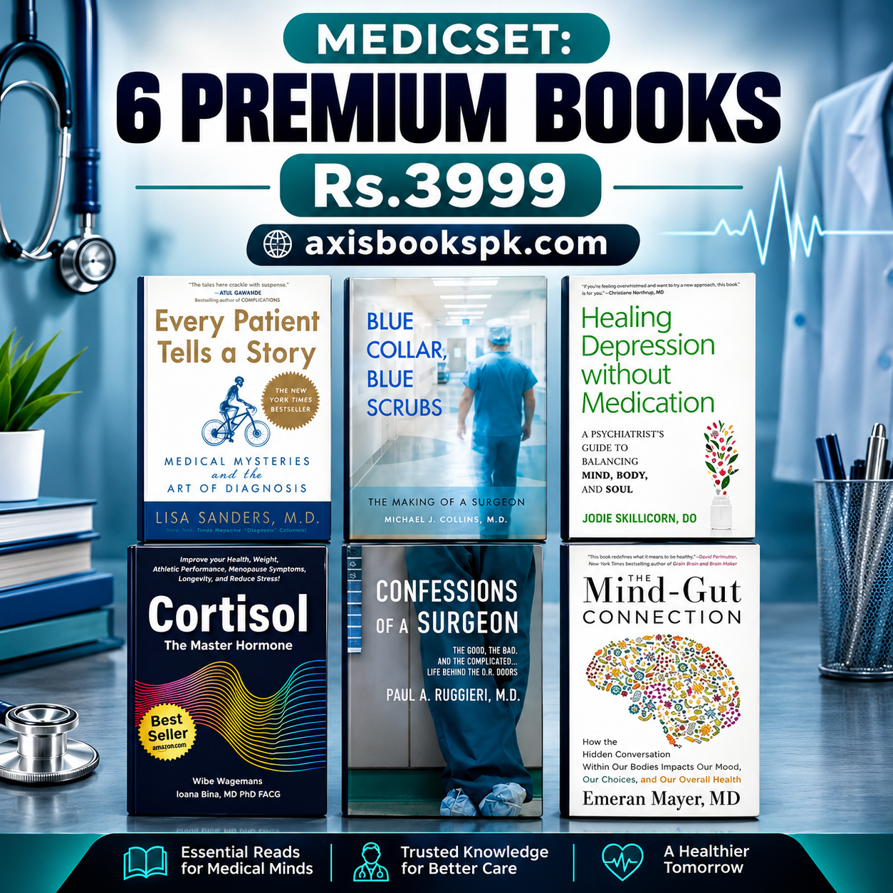 MEDICSET: 6 premium medical books Rs. 3999+300 delivery