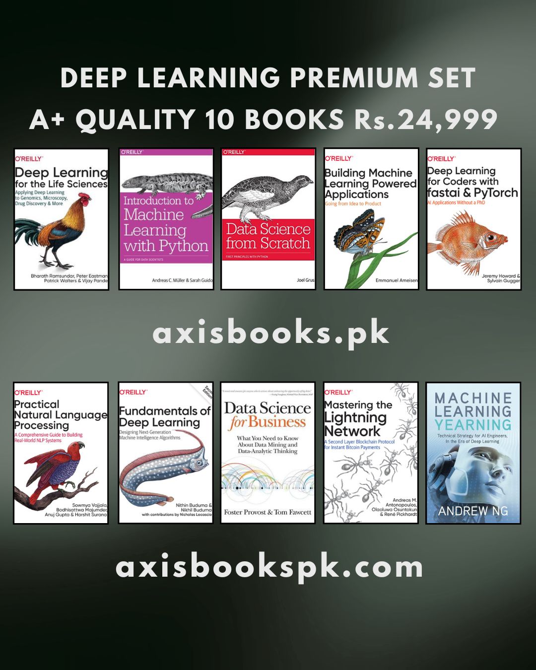 Deep Learning Premium Set – 10 books Rs.24,999