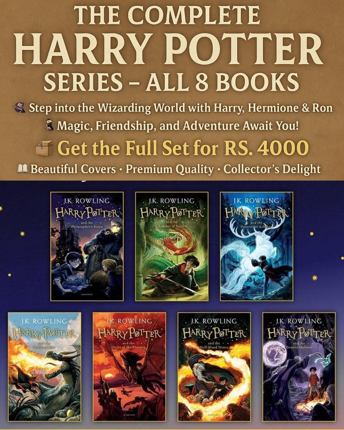 Buy Online Buy Harry Potter Book Set (8 Books) Online