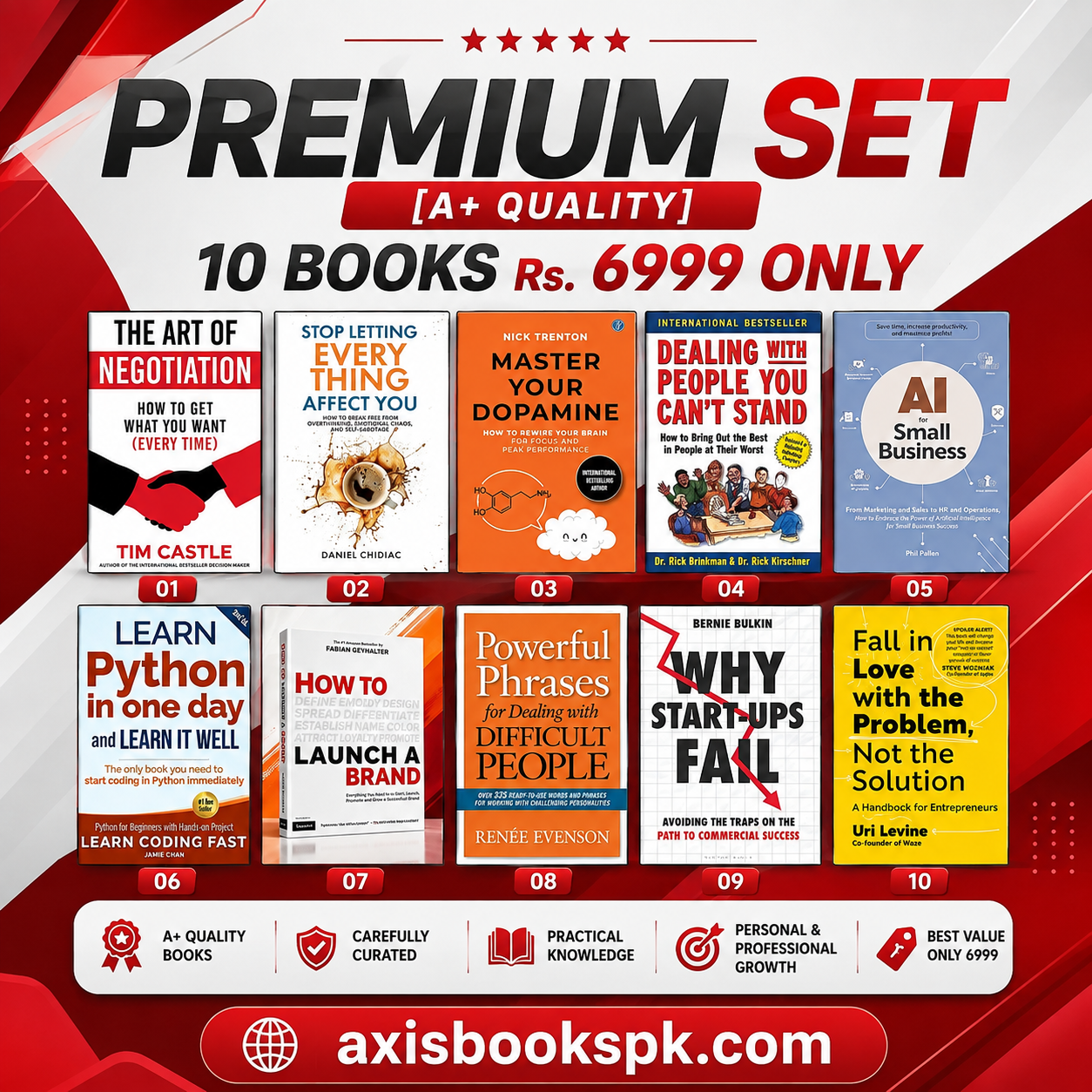 Premium 10 Books Set –Rs. 6999+300 delivery