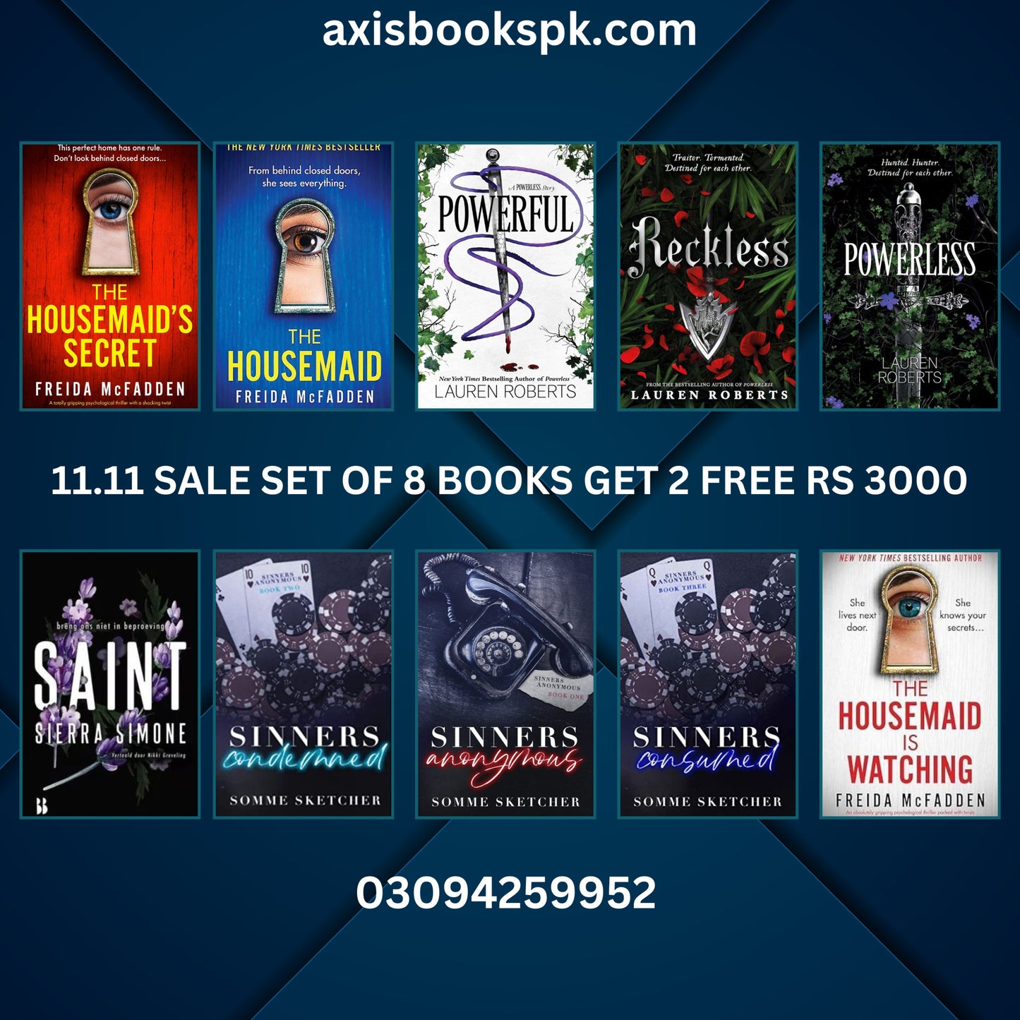 12.12 SALE SET 8 BOOKS GET 2 FREE RS 3000