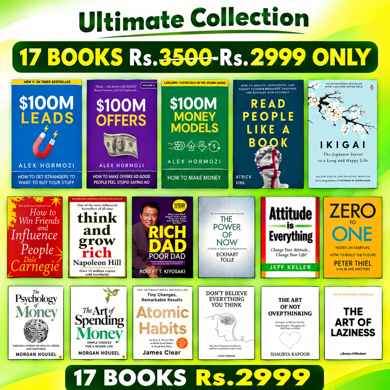 Invest in yourself: 17 books set Rs.2999