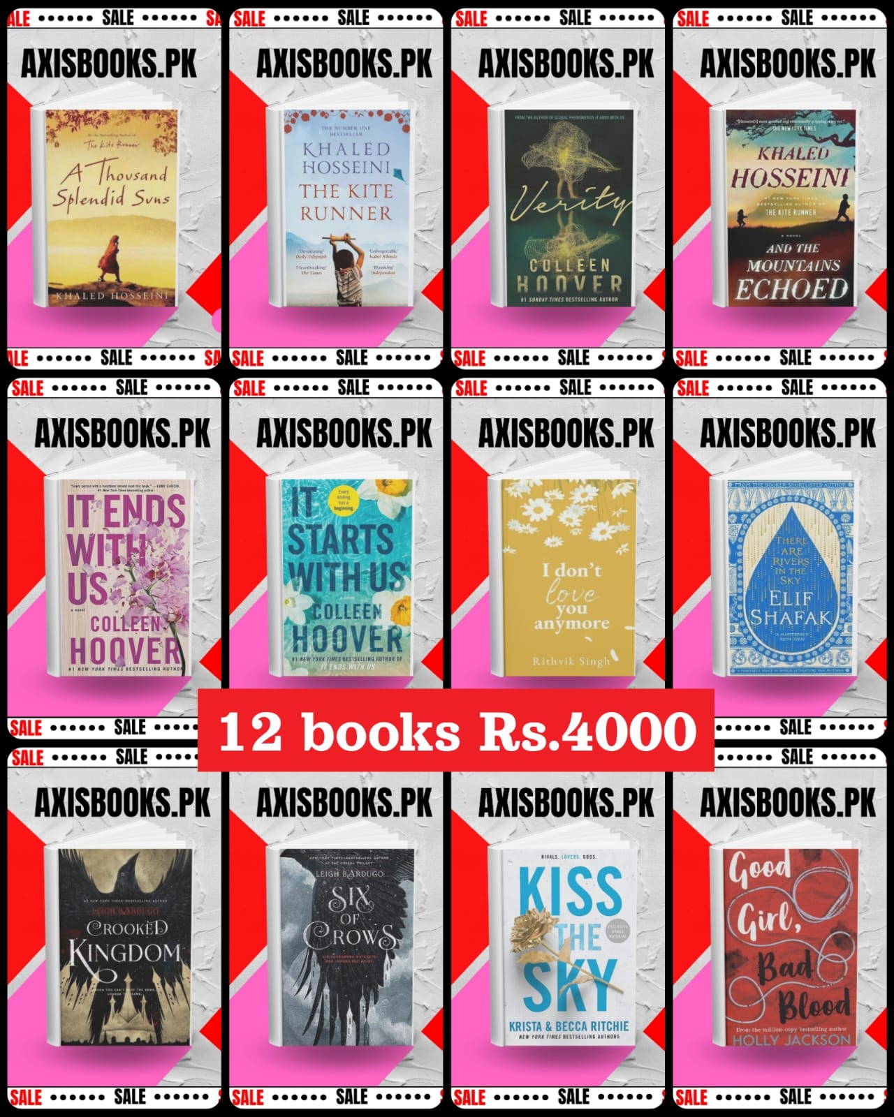 12 romantic novels Rs 4000