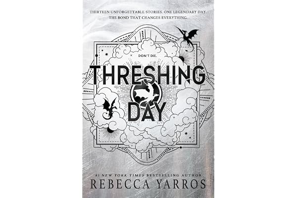 Threshing Day cover with black dragons and silver decorative artwork
