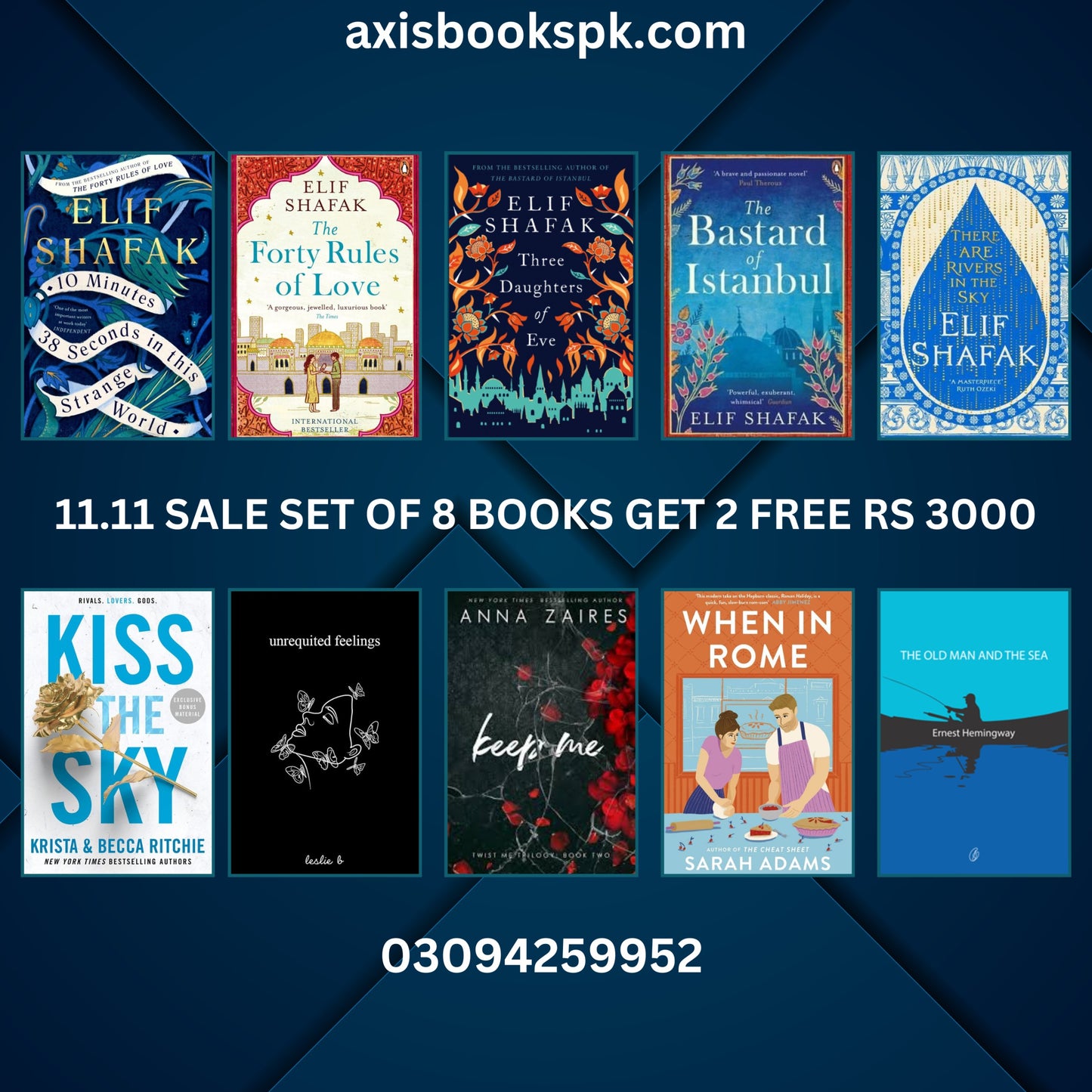 12.12 SALE SET 8 BOOKS GET 2 FREE RS 3000