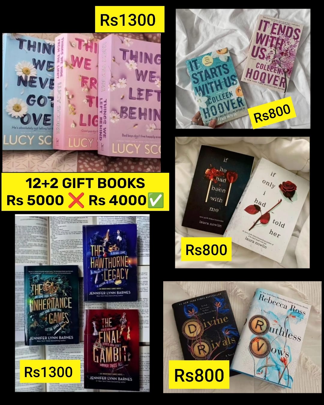 Special offer2:  Total 14 books Rs 4000 (was Rs5000)