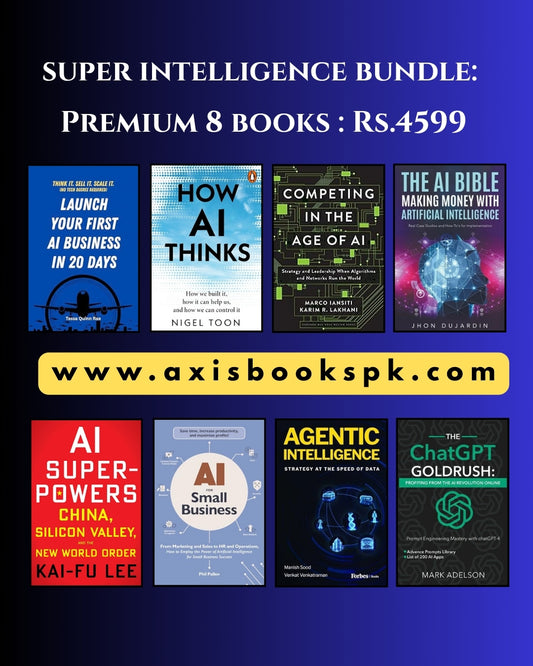 Super Intelligence 8 Books Bundle featuring eight artificial intelligence and AI business books