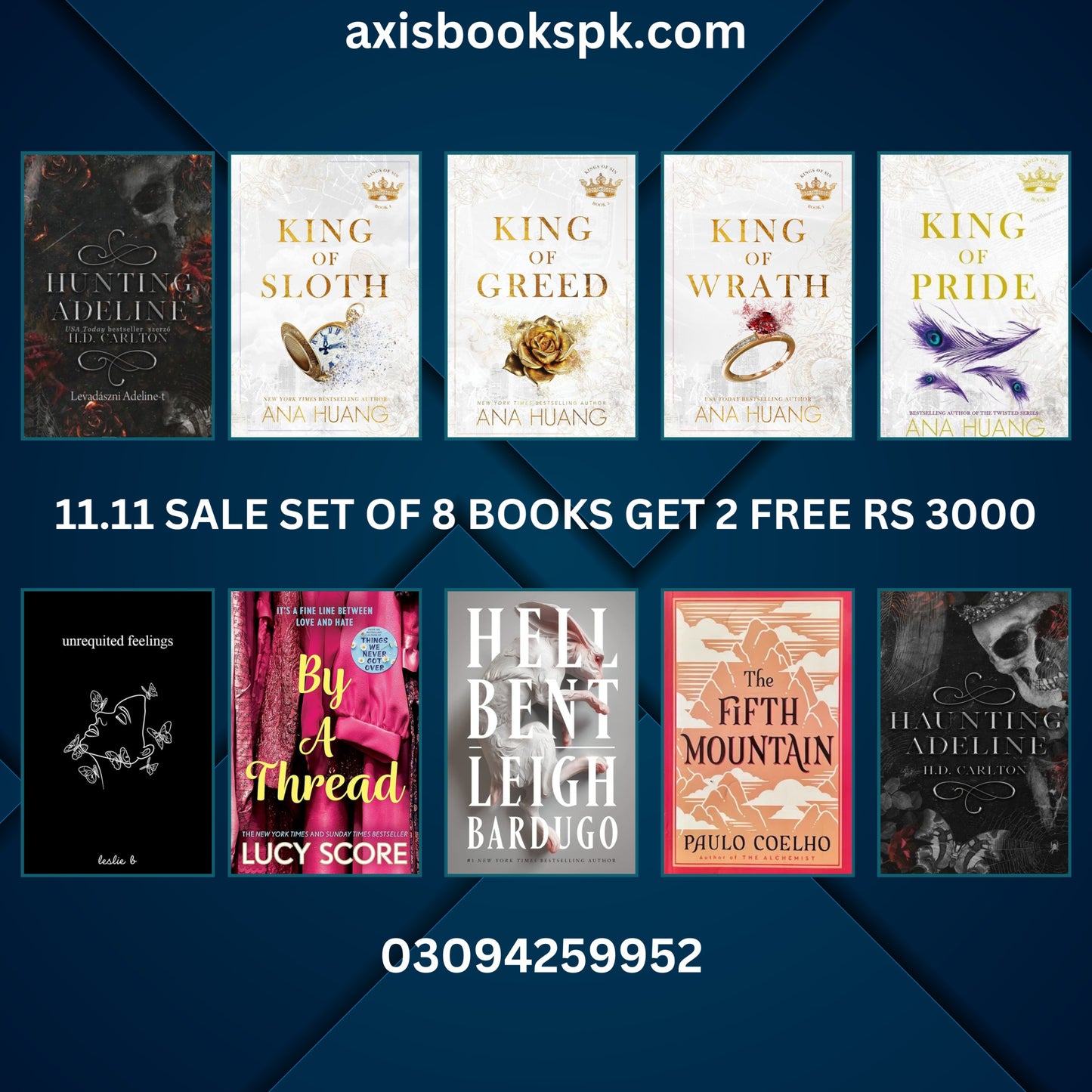 12.12 SALE SET 8 BOOKS GET 2 FREE RS 3000