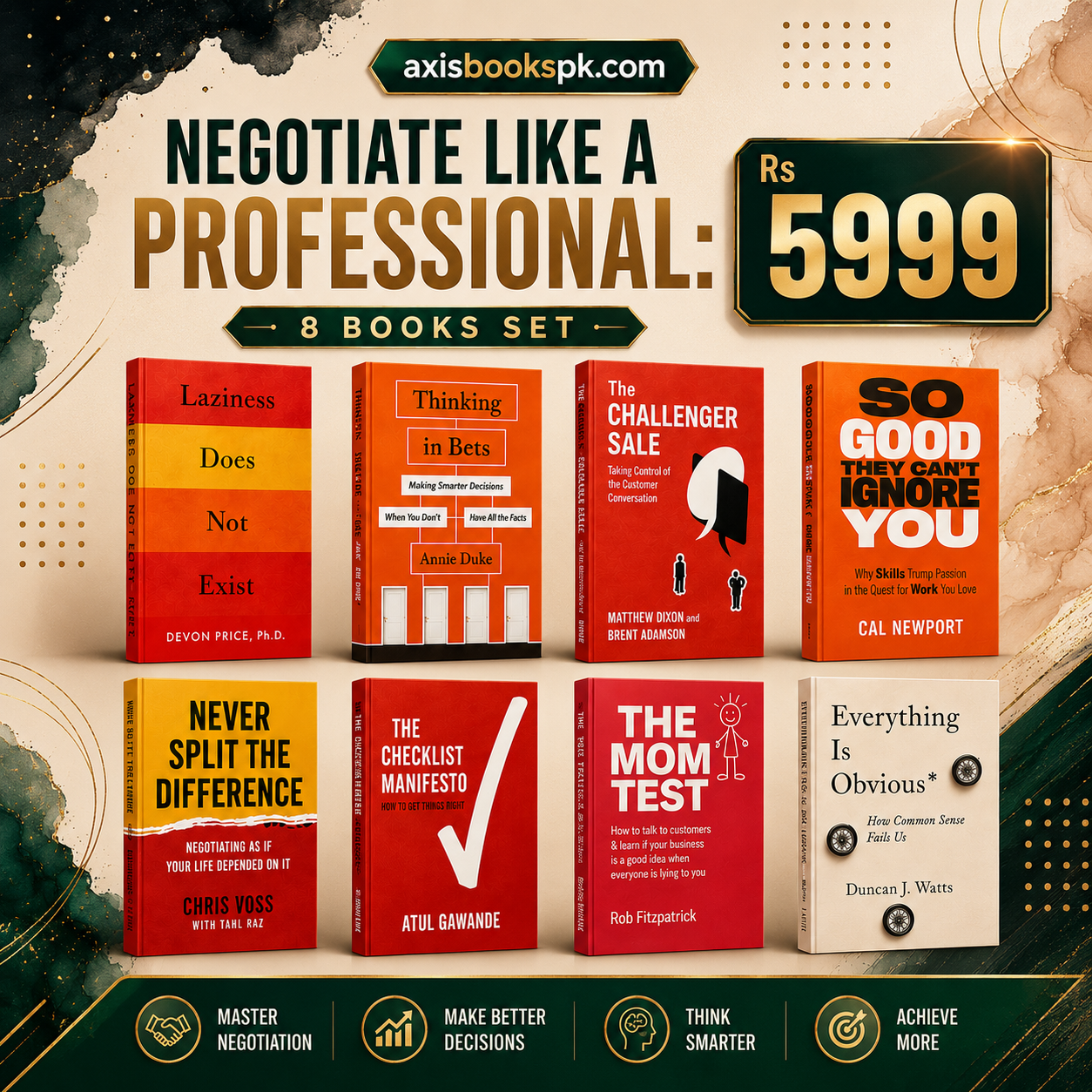 Negotiate like a professional : 8 books Rs 5999