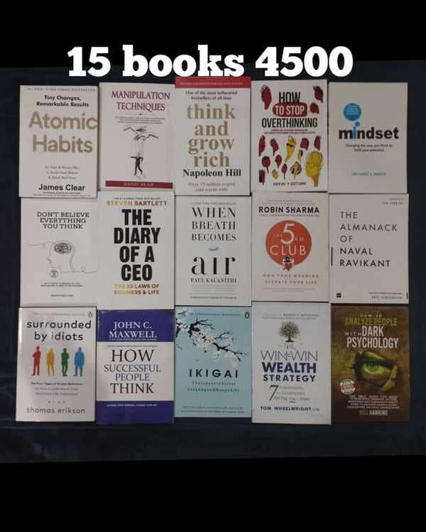 Air set of 15 books for Rs 4500 free delivery