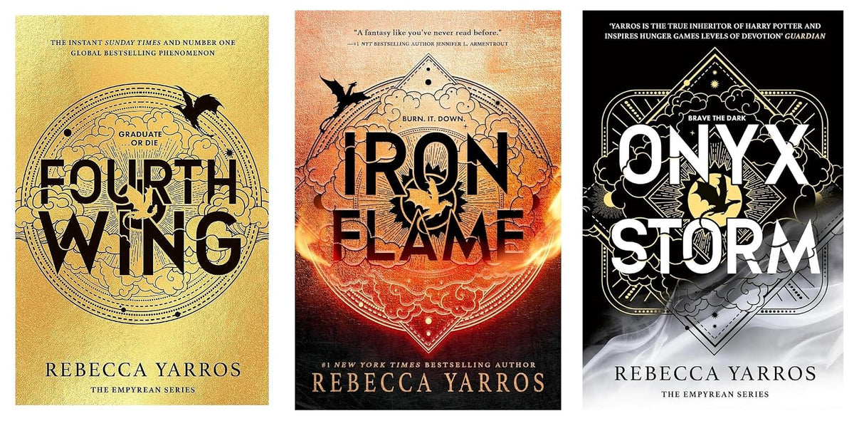 Fourth Wing, Iron Flame and Onyx Storm three-book set