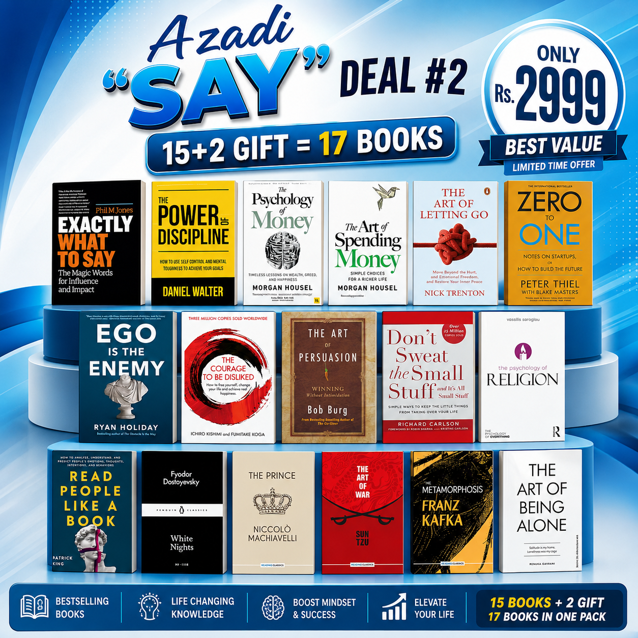 Azadi "SAY" Deal #2 : 17 books Rs.2999