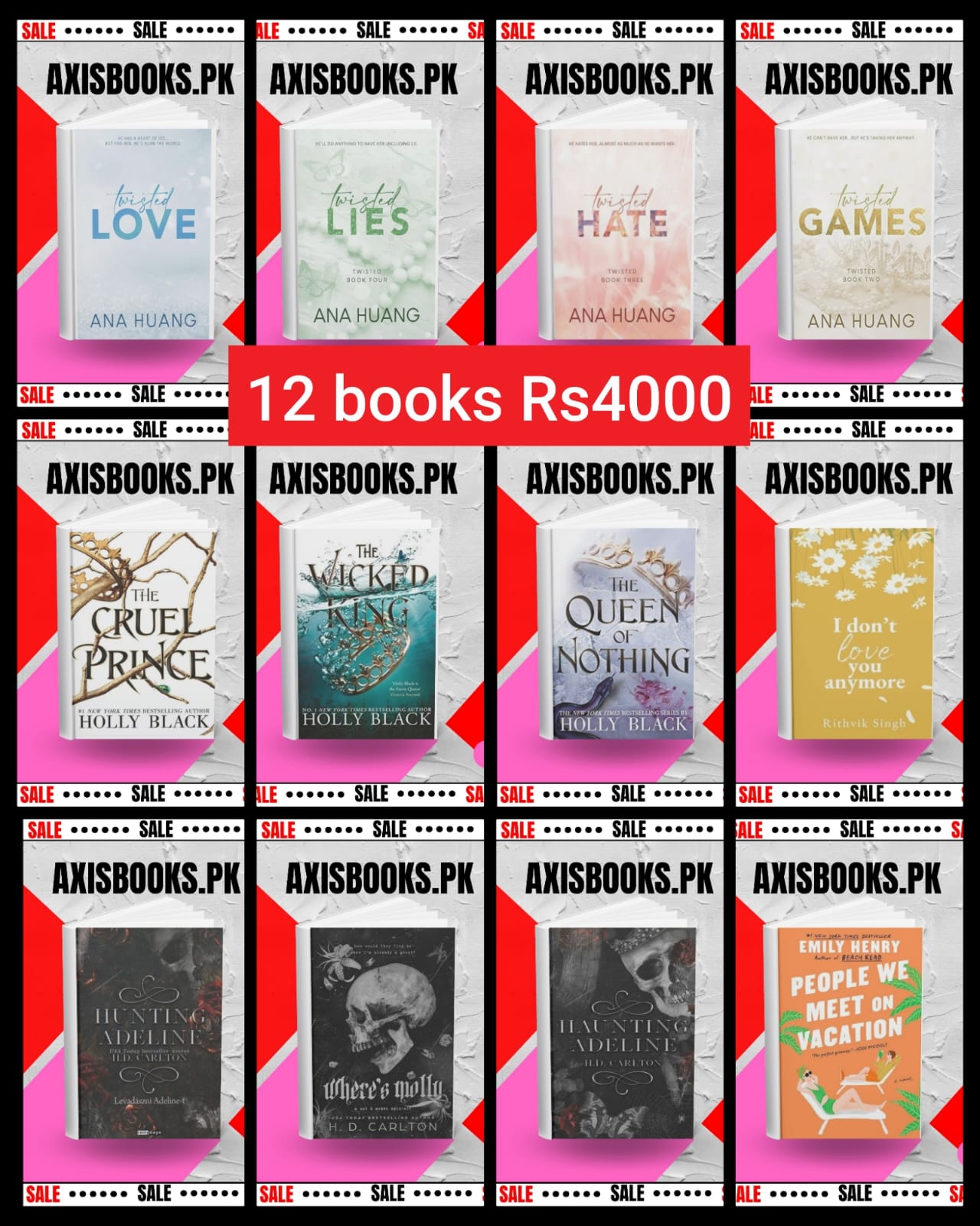 12 romantic novels Rs 4000