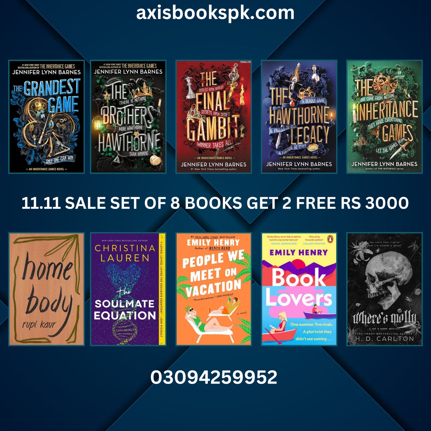 12.12 SALE SET 8 BOOKS GET 2 FREE RS 3000