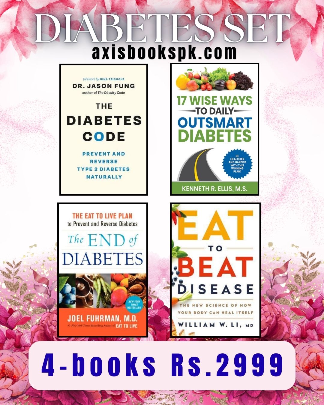Diabetes Set – 4 Books Bundle Rs2999