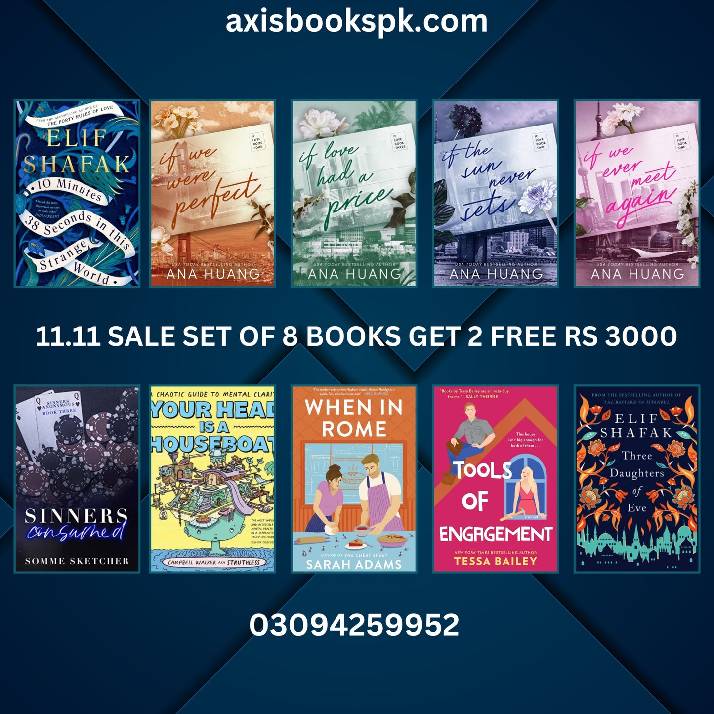 12.12 SALE SET 8 BOOKS GET 2 FREE RS 3000