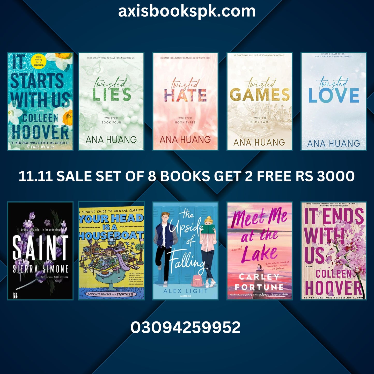 12.12 SALE SET 8 BOOKS GET 2 FREE RS 3000