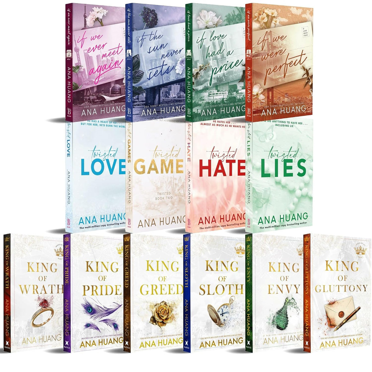 14-book romance set featuring If Love, Twisted and six Kings of Sin titles