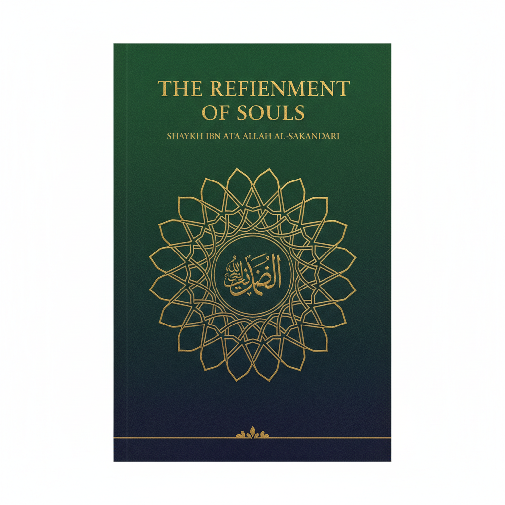 The Refinement of Souls by Shaykh ibn Ata Allah al-Sakandari book cover - Islamic spirituality and Sufi wisdom