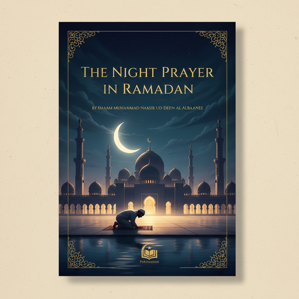 The Night Prayer in Ramadan by Imaam Muhammad Naasir ud Deen al Albaanee book cover - Guide to Taraweeh and Qiyam