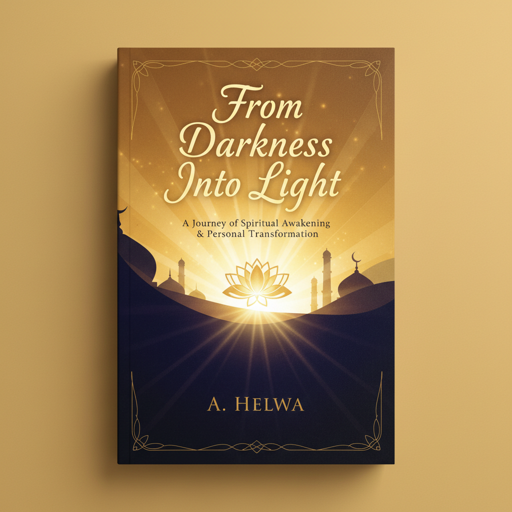 From Darkness Into Light by A. Helwa book cover - Spiritual journey to divine illumination