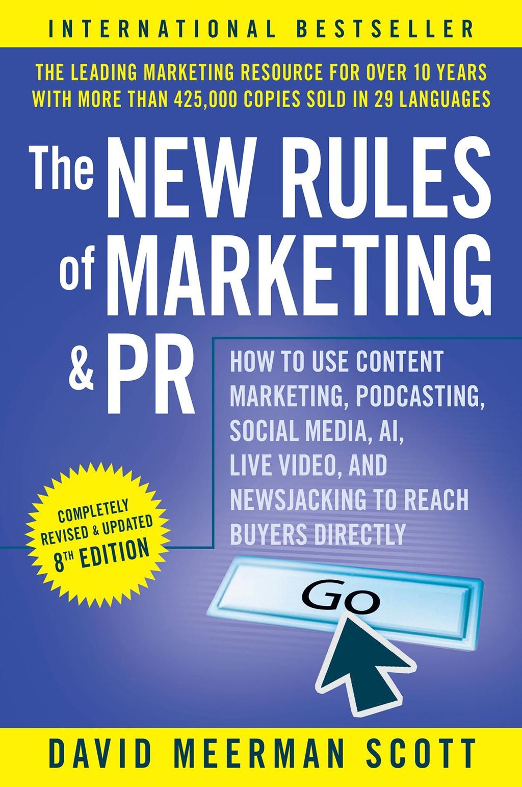 The New Rules of Marketing & PR eighth edition book cover